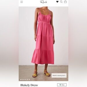 Rails Pink Midi Dress